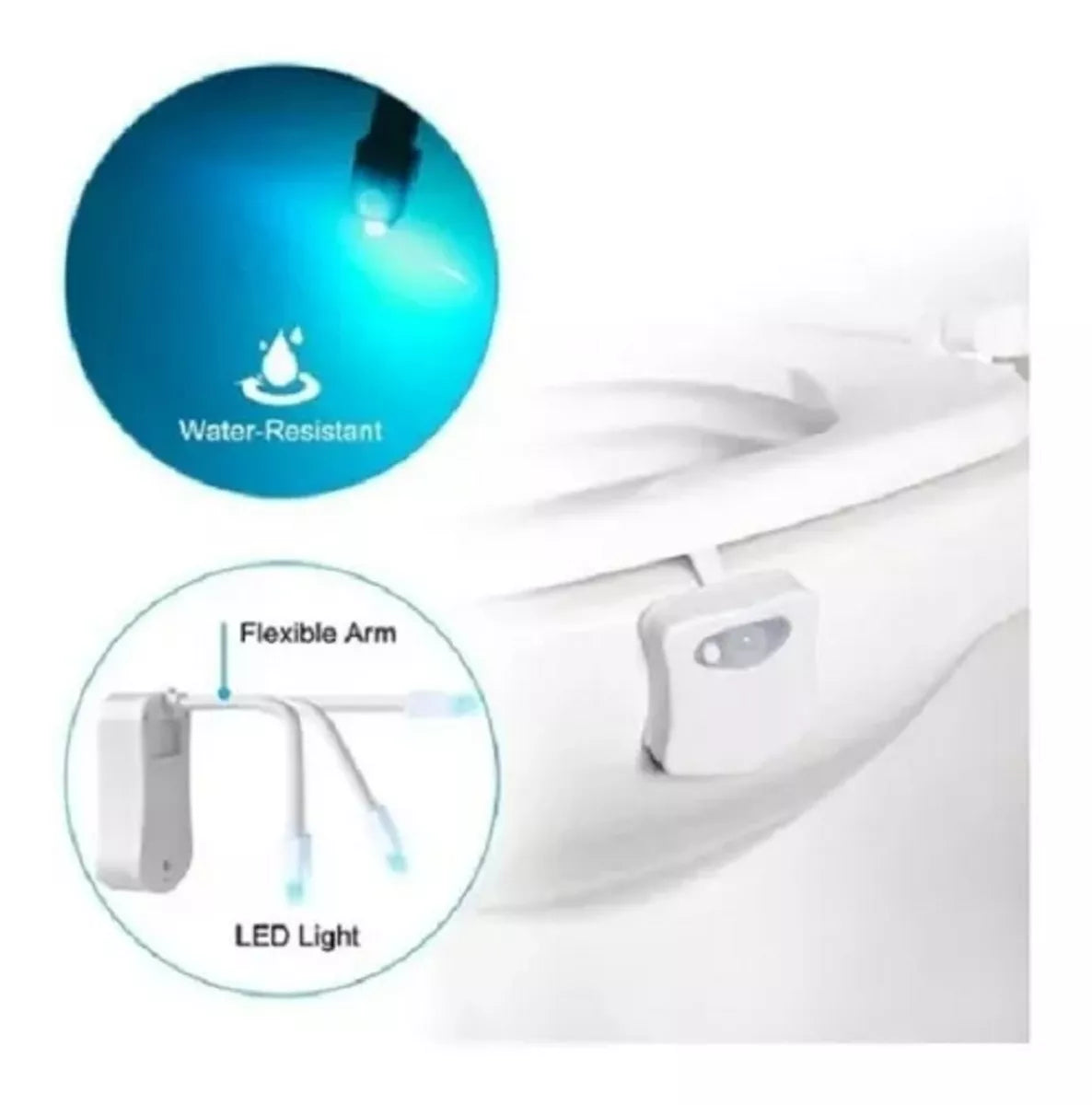 Luz con sensor para inodoro