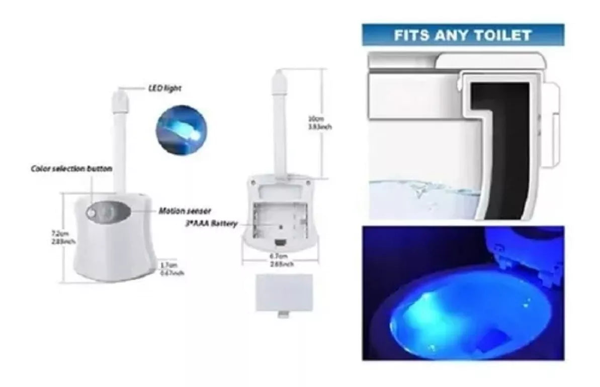 Luz con sensor para inodoro