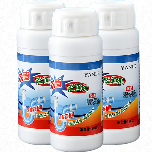 Pack de 3 limpiadores de drenaje en polvo de 110 g
