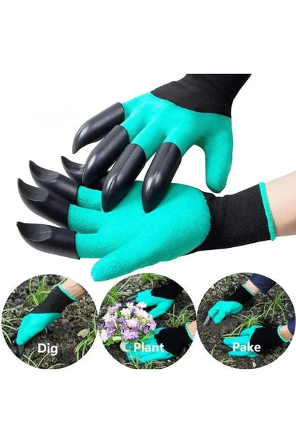 Guantes de jardín con garras