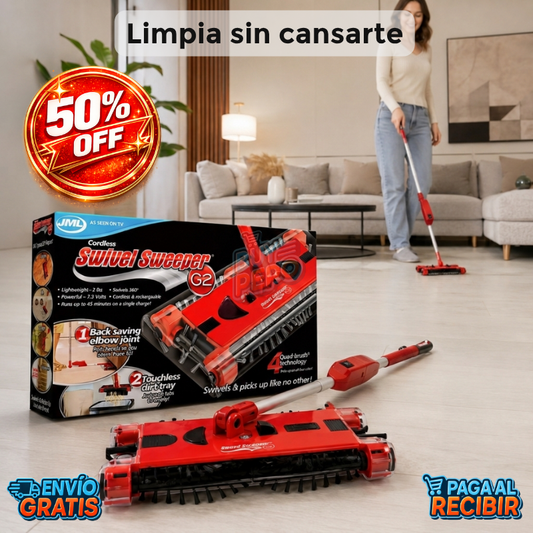 SpinSweep™ ⚡ - Barredora giratoria recargable 🧹
