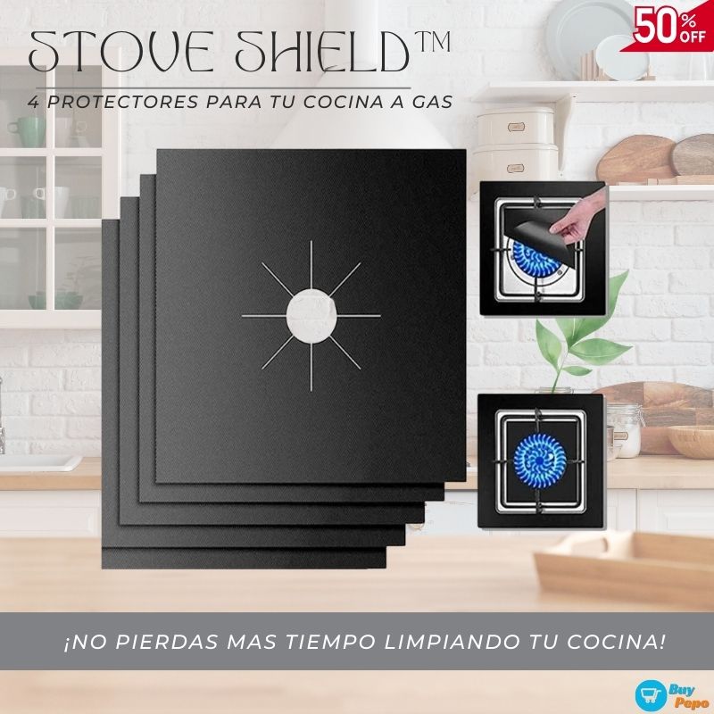 🔥 Stove Shield™ – 4 Protectores Para Tu Cocina a Gas 🛡️✨