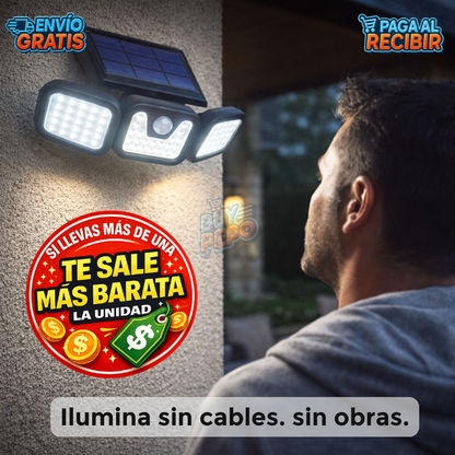 SolarBeam™ ☀️ – Triple Lámpara LED solar 🔆