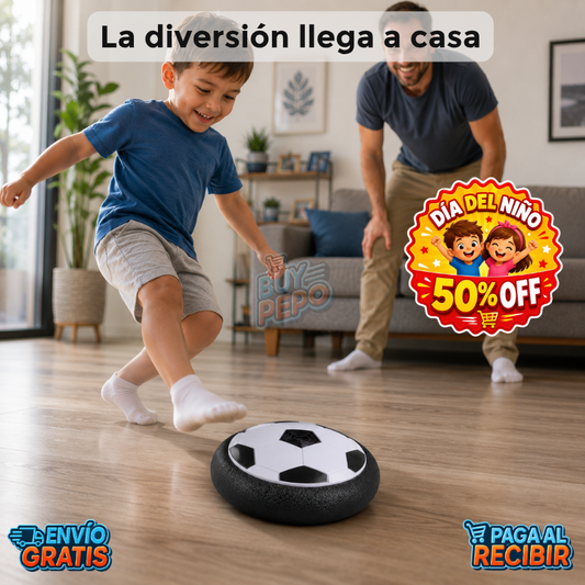 HoverGoal™ ⚽ - Pelota flotante LED 🌈