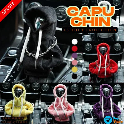 CapuchinCar™ 🥷 - Hoodie Protector de Palanca de Cambios 🚗🎉