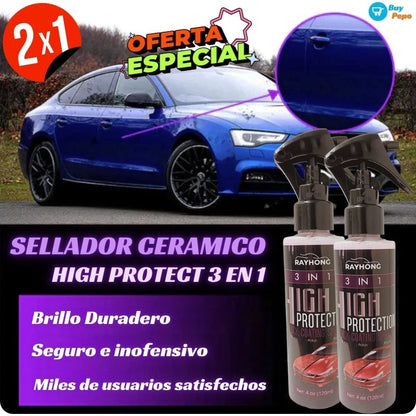 🛡️💎 Sellador Cerámico 3 en 1 ✨🚗- HIGH PROTECT®