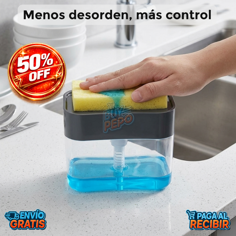SoapFlow™ 🧼 - Dispensador de detergente inteligente 🧽