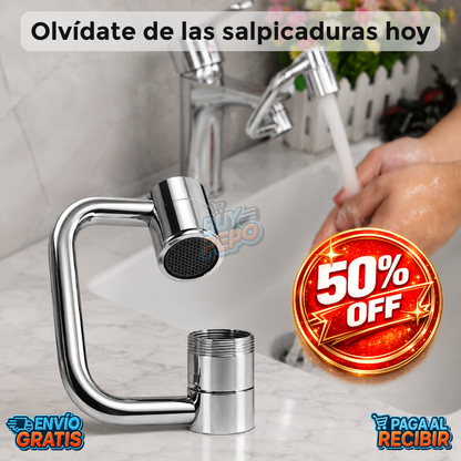FlexTap™ 🚰 - Adaptador giratorio para grifo ✨