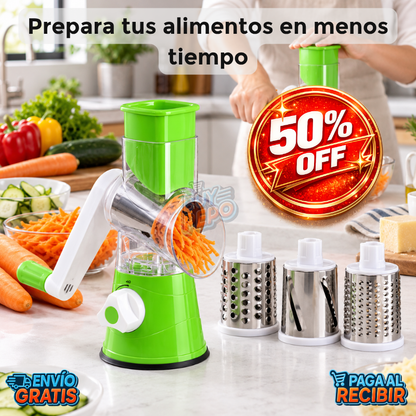 QuickSlice™ 🧀 - Rallador rotativo multiuso 🔄