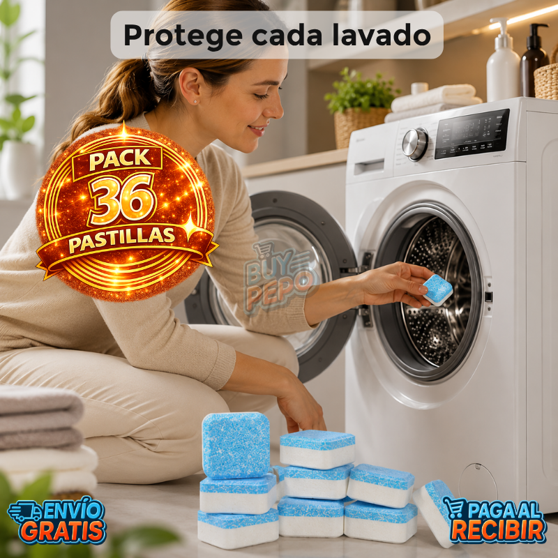 PureWash™ 🧼 - Pastillas limpia lavadora ✨