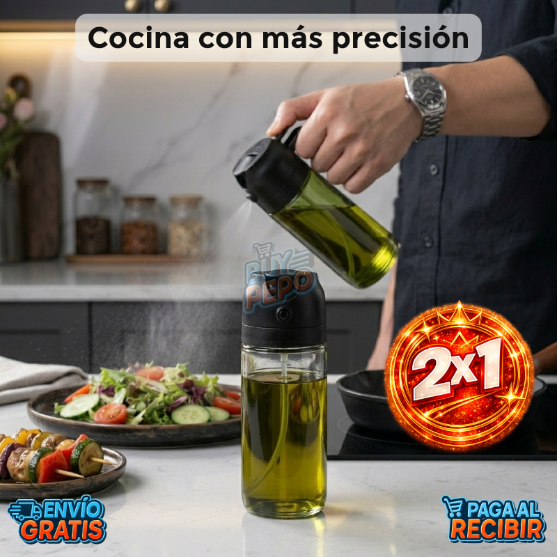 OilFlow™ 🫒 - Dispensador doble precisión ✨