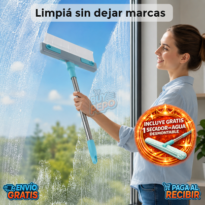 ClearSwipe™ 🪟 - limpia vidrios anti goteo + aplicador ✨