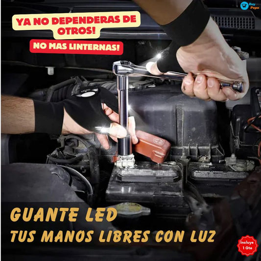 GUANTE LED ✨  - Con Puntero Profesional 🔦🎯