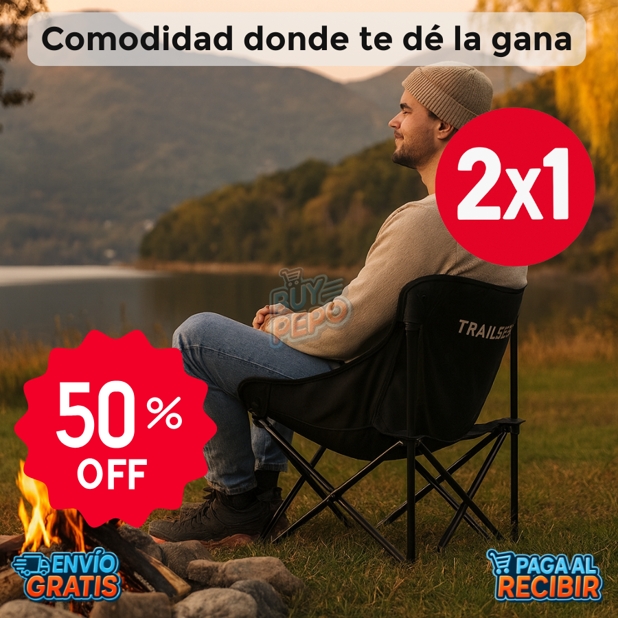 TrailSeat™ 🏕️ – Silla plegable portátil 🎒