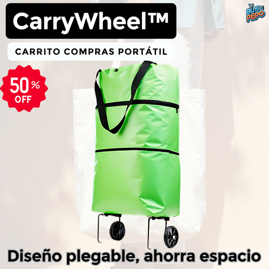 CarryWheel™ 🛍️ - Carrito compras portátil 🚀