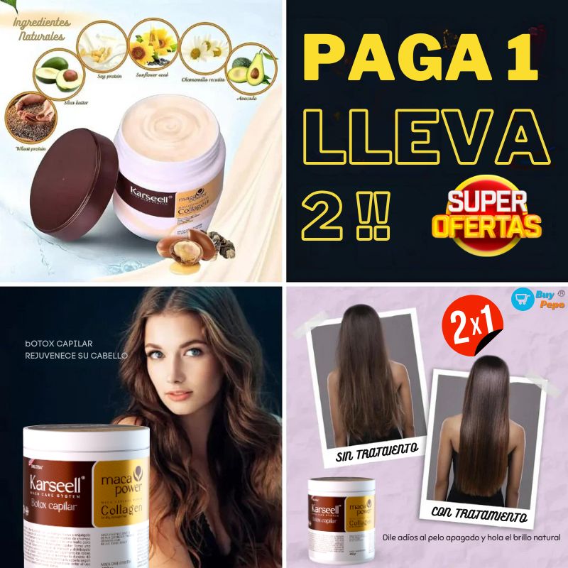 Essencia Capilar® - Botox Capilar 🌟 Rejuvenece con Brillo ✨ y Suavidad 💆‍♀️ 400gr