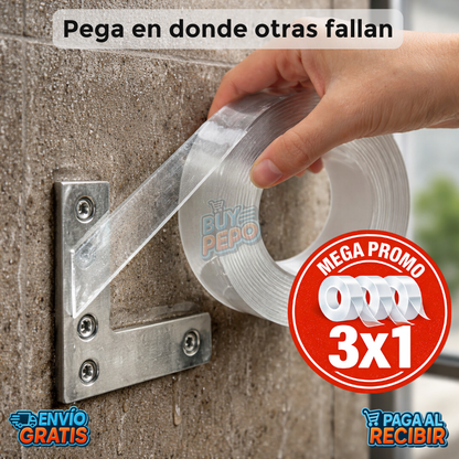 NanoGrip™ 🧲 – Cinta Adhesiva Ultra Fuerte 5mt 💥