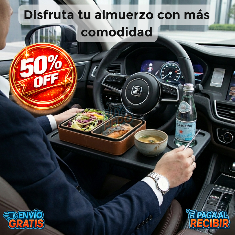 RoadDesk™ 🚗 - Bandeja para volante 💼