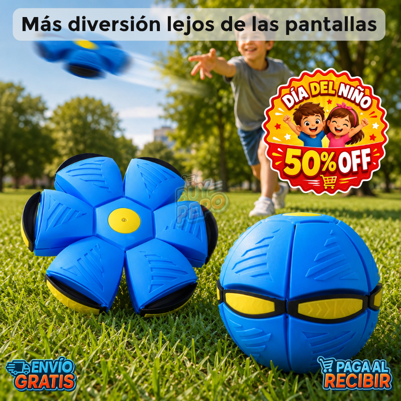 FlipBall™ 🛸 - Pelota frisbee transformable ⚽