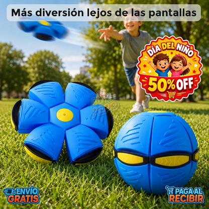 FlipBall™ 🛸 - Pelota frisbee transformable ⚽