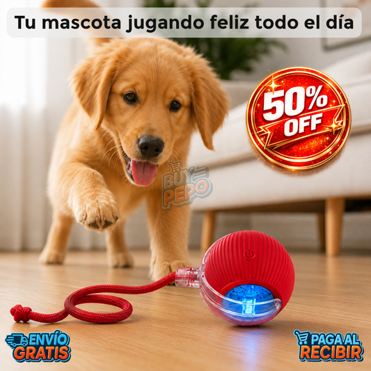 PlayBall™ 🐾 - Pelota inteligente con cuerda 🐶
