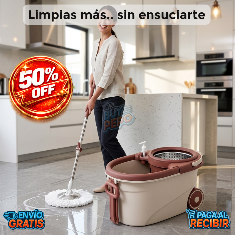 SpinMop™ 🪣 - Balde centrifugado limpieza ✨