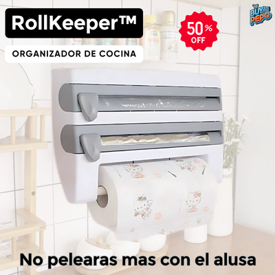 RollKeeper™ 🧻 - Organizador de cocina🥂