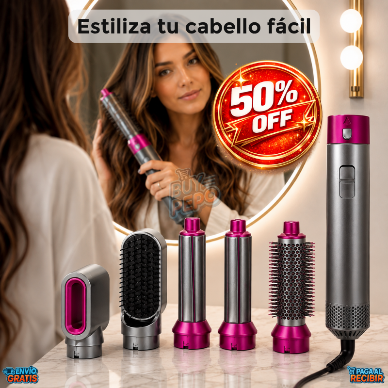 StylePro™ 💇 - Cepillo profesional 5 en 1 ✨