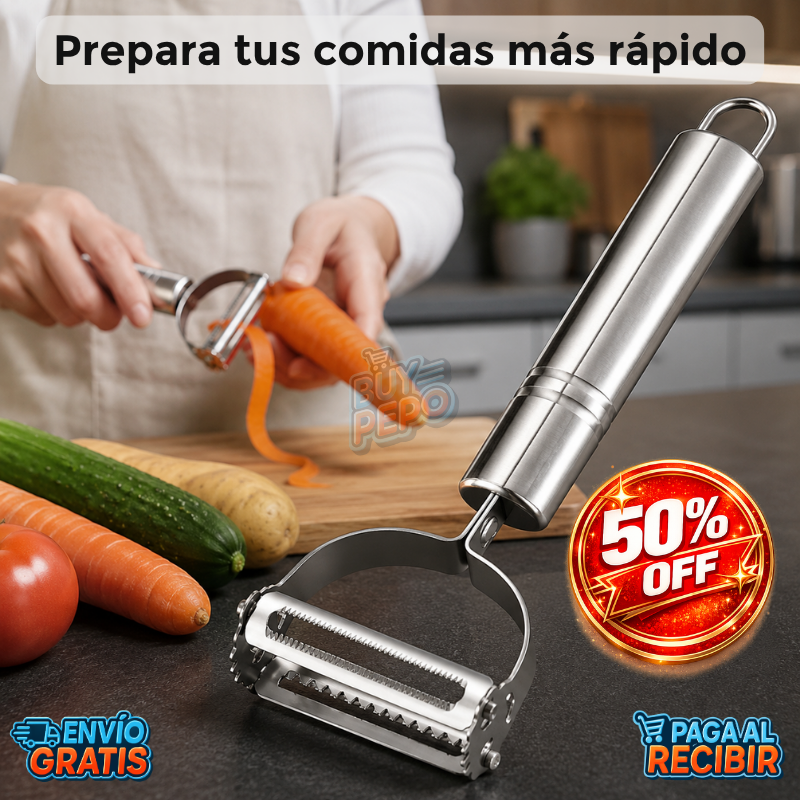 ChefBlade™ 🥕 - Pelador rallador 2 en 1 🔪