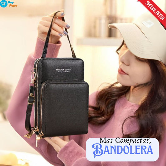 ✨ BANDOLERA® - 🎒 Cartera Compacta 3 Compartimentos 🧳✨