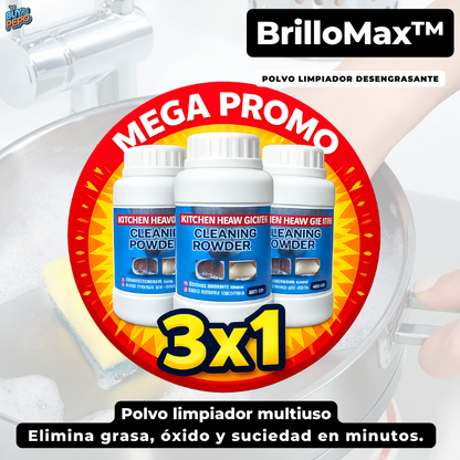 BrilloMax™ - Polvo limpiador desengrasante ✨