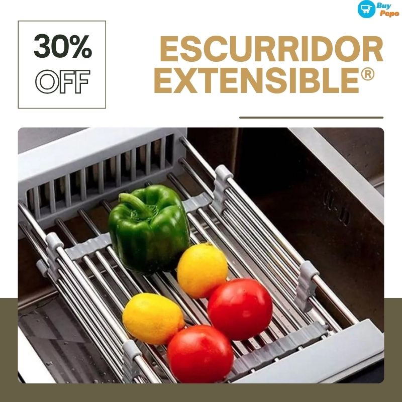 ESCURRIDOR EXTENSIBLE® - Para Frutas/Verduras y Vajilla