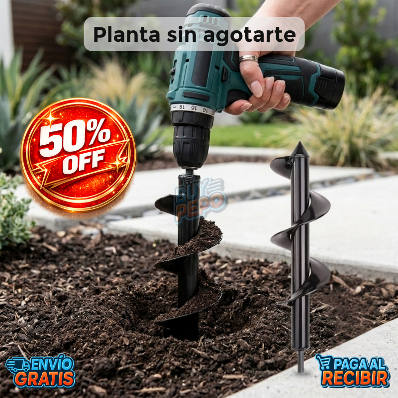 DrillGarden™ 🌱 - 1 Broca Ahoyadora 8x30cm para plantar fácil 🔩