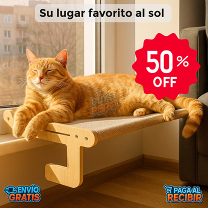 PawLounge™ 😼 - Camita Colgante Para Gato ☀️