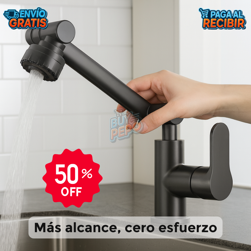 HydroSpin™ 💧 - Griferia articulada 1080° llega a todos lados 🚿 Pro