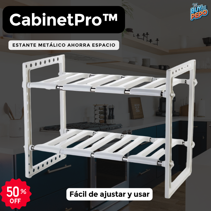 CabinetPro™ 🧰 - Estante metálico ahorra espacio 🏠