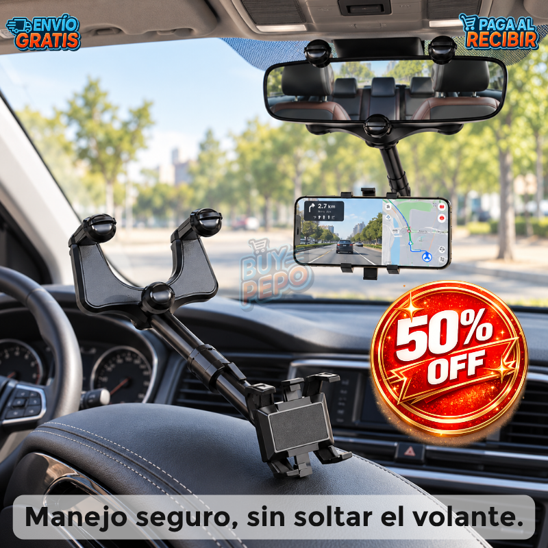 DriveView™ 🚗 - Soporte de retrovisor 📱