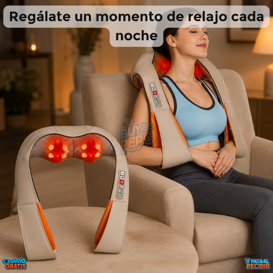 RelaxNeck™ 💆 - Masajeador cuello y espalda con calor 🔥