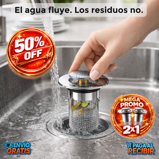 FlowStop™ 🚿 – Tapón drenaje libre 💧