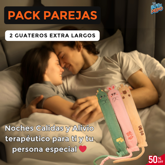 ❤️  PACK PAREJAS 2X1 ❤️ – ✨ Guatero Extra Largo Alivia dolores 🧣❄️