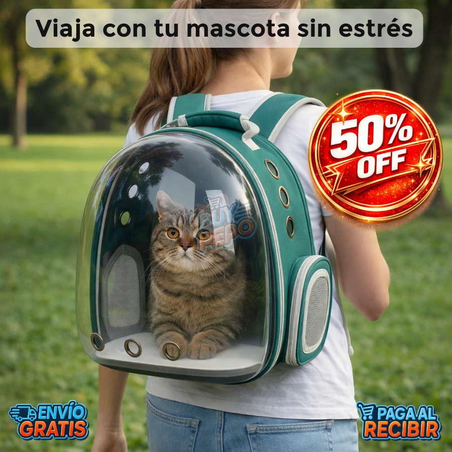 PetVista™ 🐾 - Mochila transporte mascotas 🎒