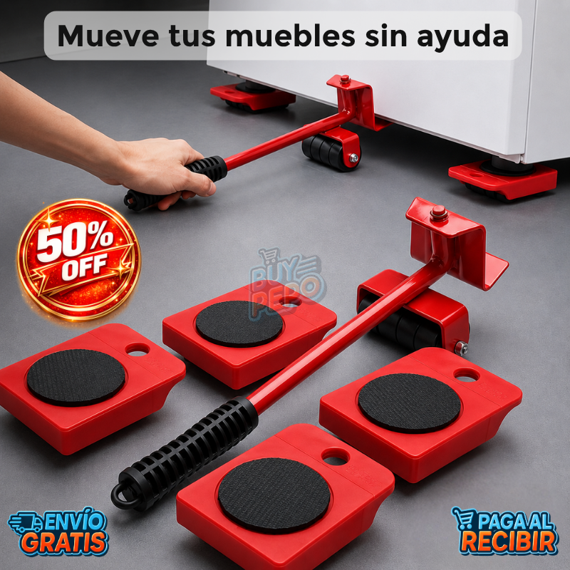 LiftMaster™ 🏋️‍♂️ - Kit levanta muebles 🔧