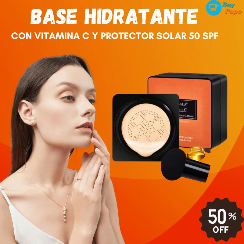 ✨BASE ANGEALA® - Con Vitamina C 🍊 y Protector Solar 🌞 50 SPF🛡️