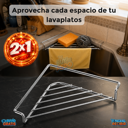DrainRack™ 🍽️ - Rejilla triangular de drenaje ✨