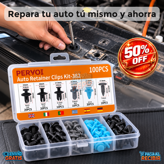 FixClip™ 🚗 - Kit clips universales vehículo 🔧