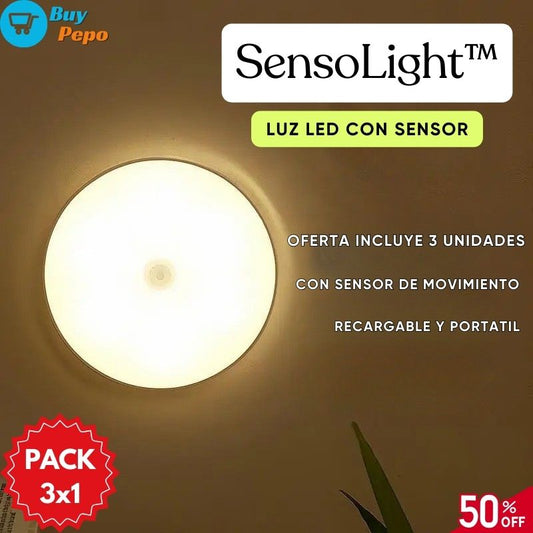 SensoLight™ - 🚨 PACK 3 Luces LED con Sensor de Movimiento 💡🚶‍♀️