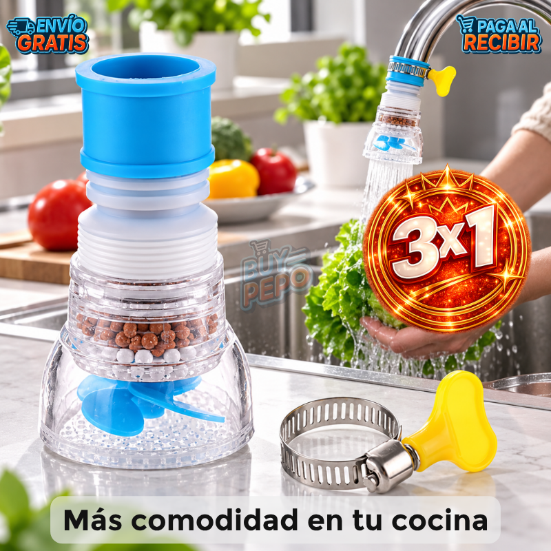 AquaMove™ 💎 - Purificador retráctil 360° 🚰