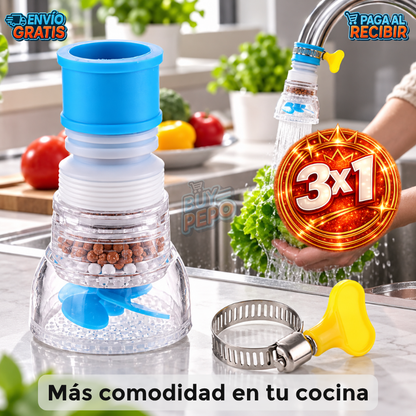 AquaMove™ 💎 - Purificador retráctil 360° 🚰