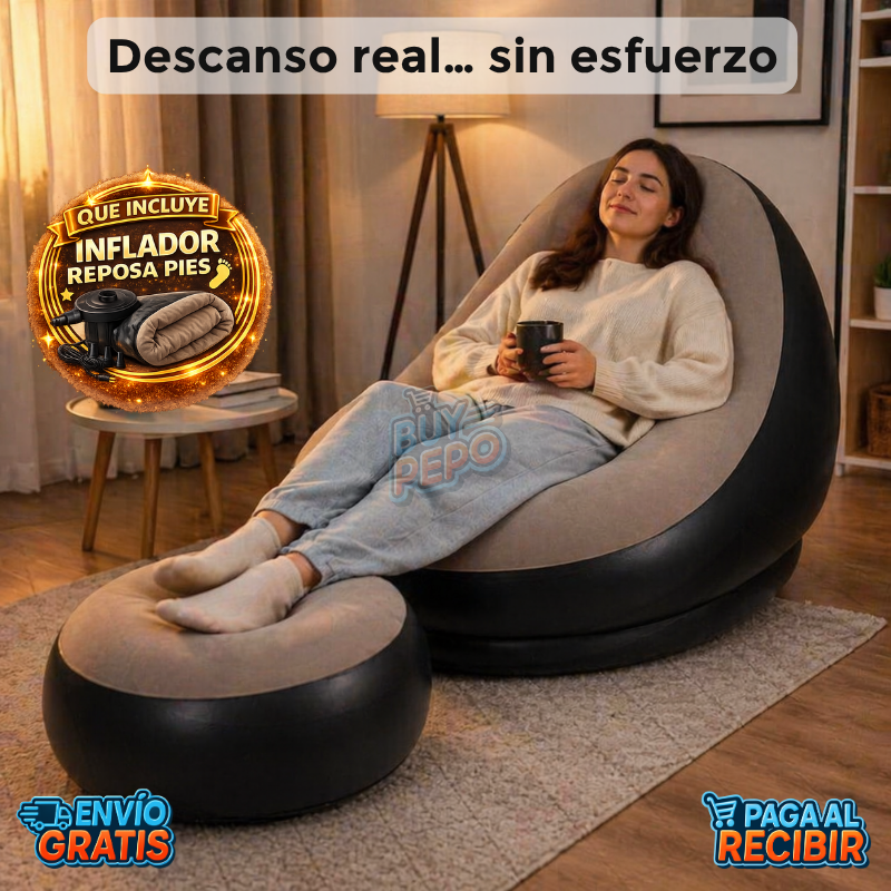 AirLounge™ 🛋️ - Sofá inflable cómodo 💤