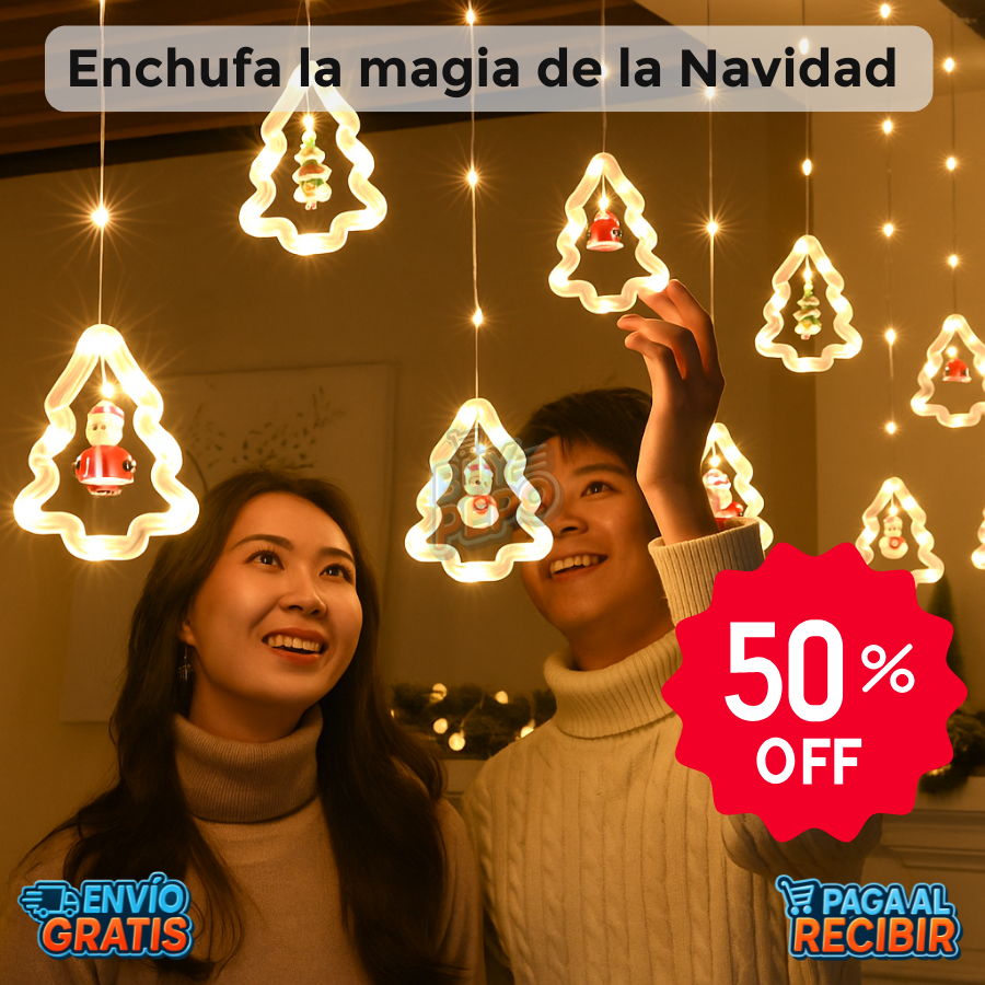 SnowGlow™ ❄️ – Cortina LED Cascada Navideña ✨